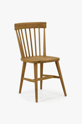 Dubová dřevěná retro židle