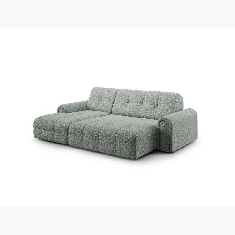 Rohová sedačka s úložným prostorem a funkcí spaní, levá