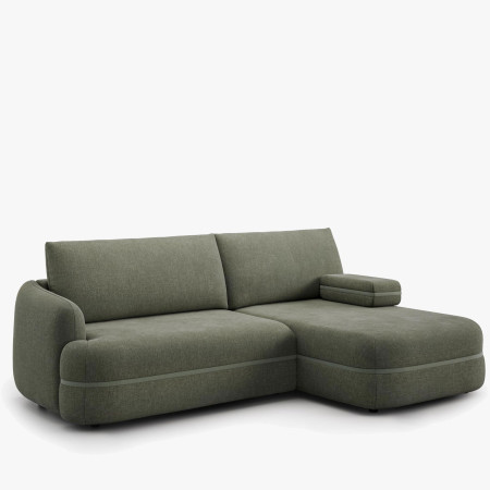 Menší retro rohová sedačka s funkcí spaní, pravá