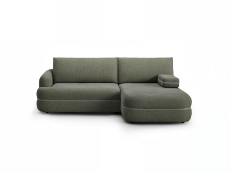 Menší retro rohová sedačka s funkcí spaní, pravá