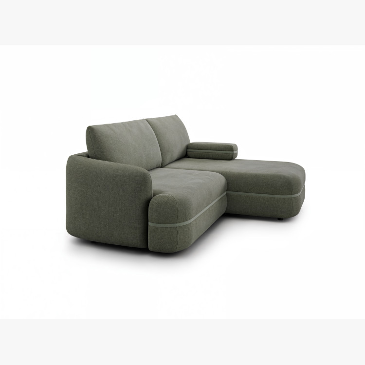 Menší retro rohová sedačka s funkcí spaní, pravá