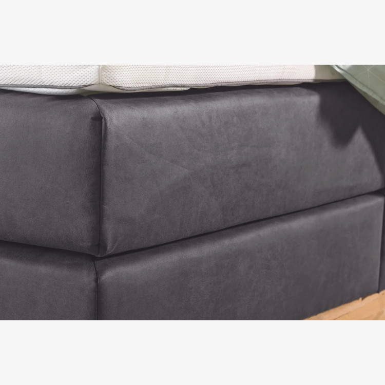 Postel boxspring s úložným prostorem, Moneta 200 tmavá