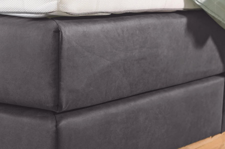 Postel boxspring s úložným prostorem, Moneta 200 tmavá