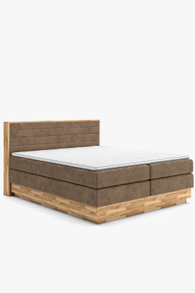 Posteľ boxspring s úložným priestorom, Moneta 180 hnedá