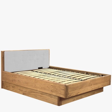 Postel z masivu dub s úložným prostorem , Texas 180 cm