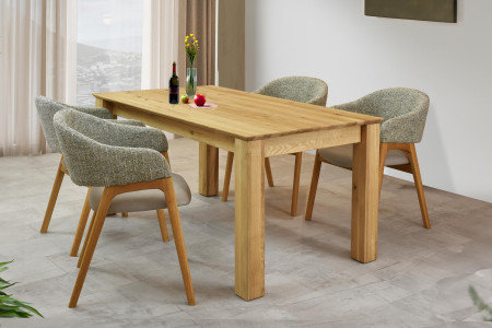 Dřevěný rozkládací stůl 200 x 90 cm, + 100 cm