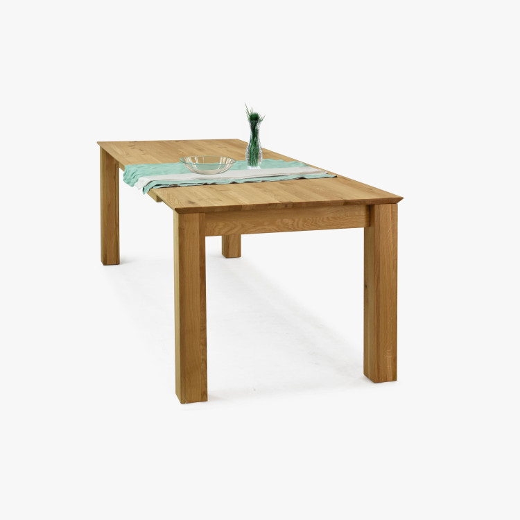 Dřevěný rozkládací stůl 200 x 90 cm, + 100 cm