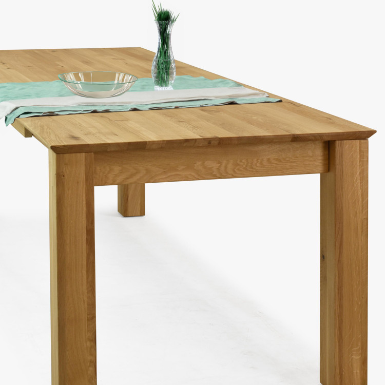 Dřevěný rozkládací stůl 200 x 90 cm, + 100 cm