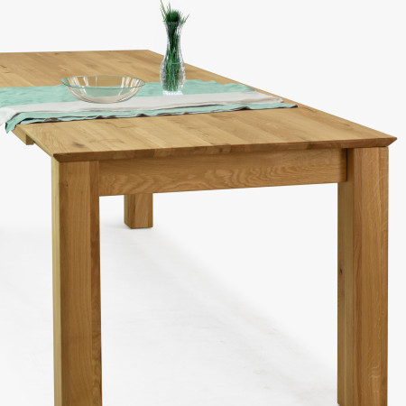 Dřevěný rozkládací stůl 200 x 90 cm, + 100 cm