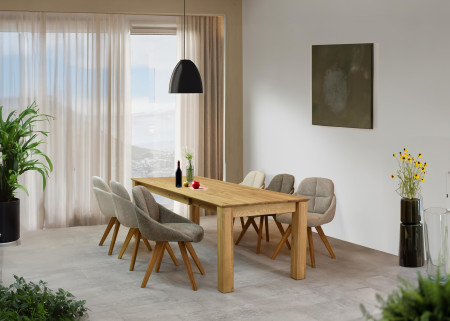 Dřevěný rozkládací stůl 200 x 90 cm, + 100 cm