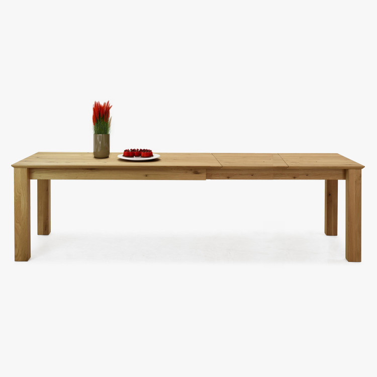 Dřevěný rozkládací stůl 200 x 90 cm, + 100 cm