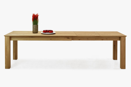 Dřevěný rozkládací stůl 200 x 90 cm, + 100 cm