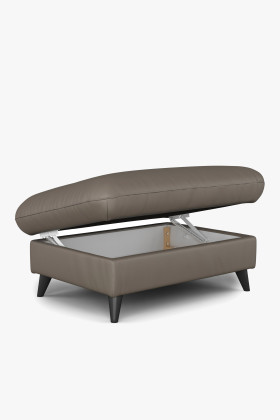 Čalúnená taburetka s odkladacím priestorom