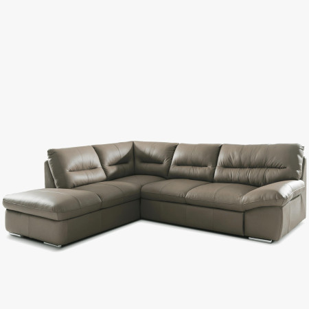 Rohová sedací souprava - pravá kůže fango, William roh v pravo