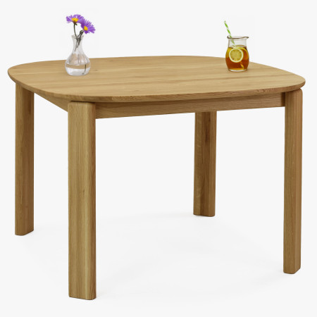 Designový dřevěný jídelní stůl 110 x 110 cm