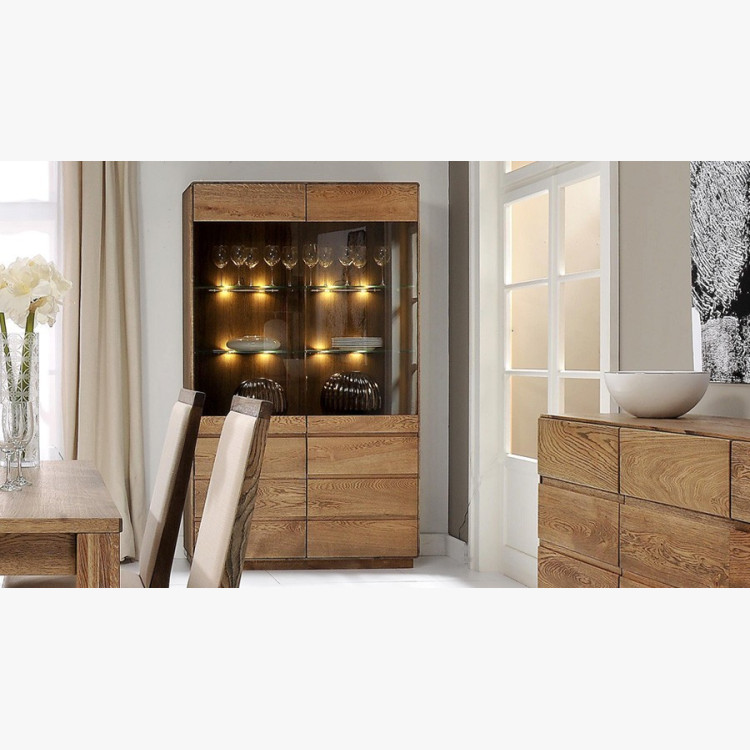 Luxusní vitrina z dubu, helsinki 12 ON