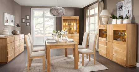 Luxusní vitrina z dubu, helsinki 12 ON