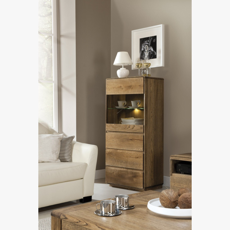 Dubová vitrina do obýváku, helsinki 50 ON