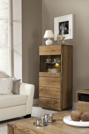 Dubová vitrina do obýváku, helsinki 50 ON