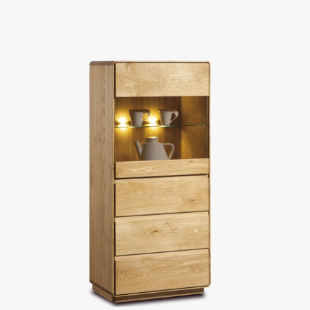 Dubová vitrina do obýváku, helsinki 51 on