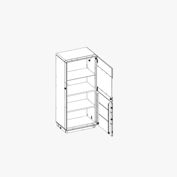 Dubová vitrina do obýváku, helsinki 51 on