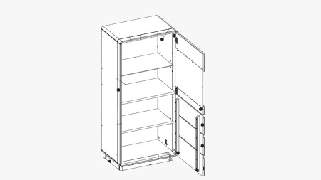 Dubová vitrina do obýváku, helsinki 51 on