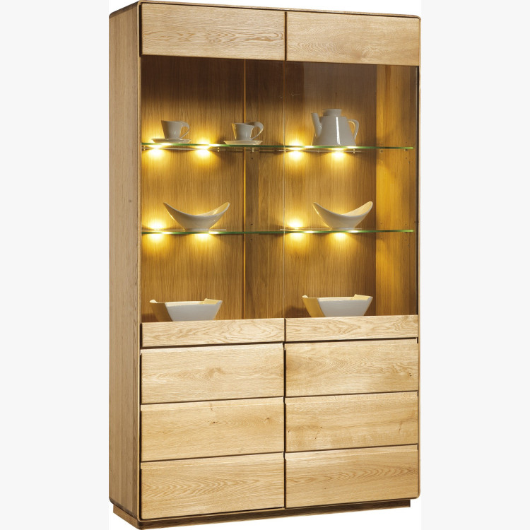 Luxusní vitrina z dubu, helsinki 12 DP