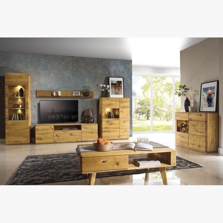 Vysoká komoda z dubu do obýváku, Typ 46 ON