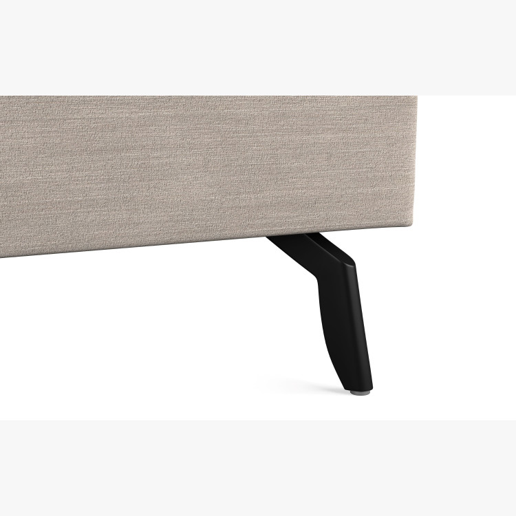 Látková postel s úložným prostorem 180 x 200 cm