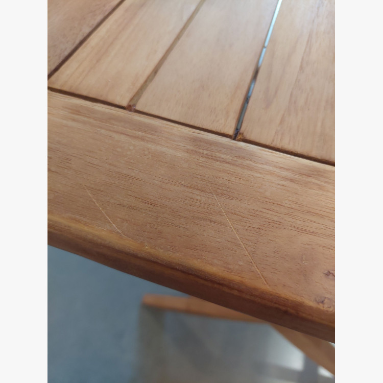 Zahradní stůl z teakového dřeva – 120 × 70 cm, celomasivní, skládací