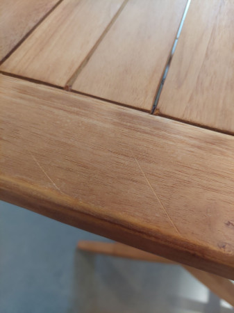 Zahradní stůl z teakového dřeva – 120 × 70 cm, celomasivní, skládací