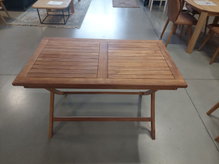 Zahradní stůl z teakového dřeva – 120 × 70 cm, celomasivní, skládací