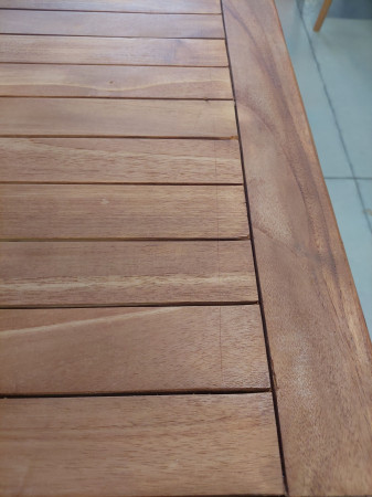 Zahradní stůl z teakového dřeva – 120 × 70 cm, celomasivní, skládací