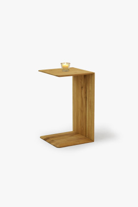 Príručný stolík drevený z dubového dreva