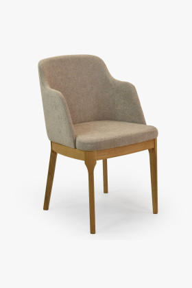 Dubové křesílko šedě hnědé