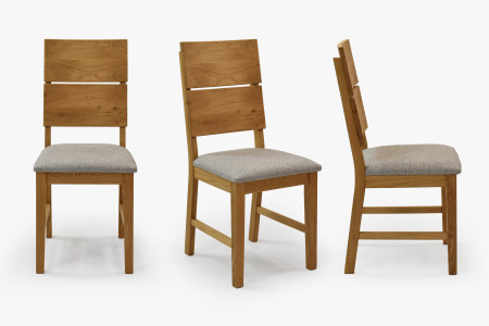 Dubová židle Nora - šedá- MEGA akce