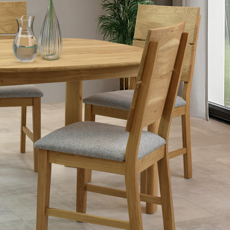 Dubová židle Nora - šedá- MEGA akce