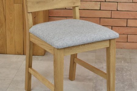 Dubová židle Nora - šedá- MEGA akce