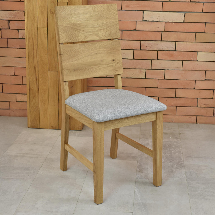 Dubová židle Nora - šedá- MEGA akce