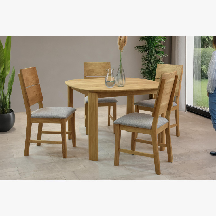 Dubová židle Nora - šedá- MEGA akce