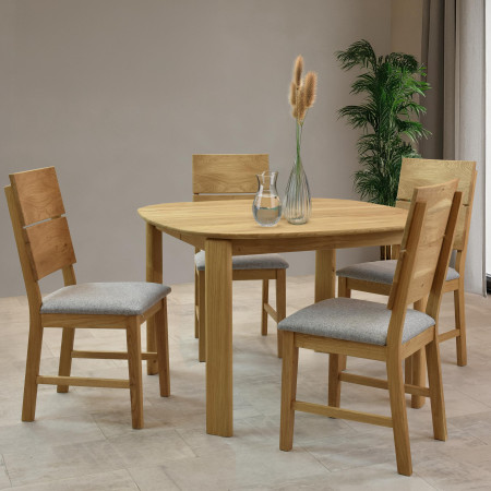 Dubová židle Nora - šedá- MEGA akce