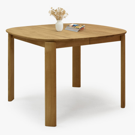 Rozkldací dřevěný jídelní stůl 110-160 cm