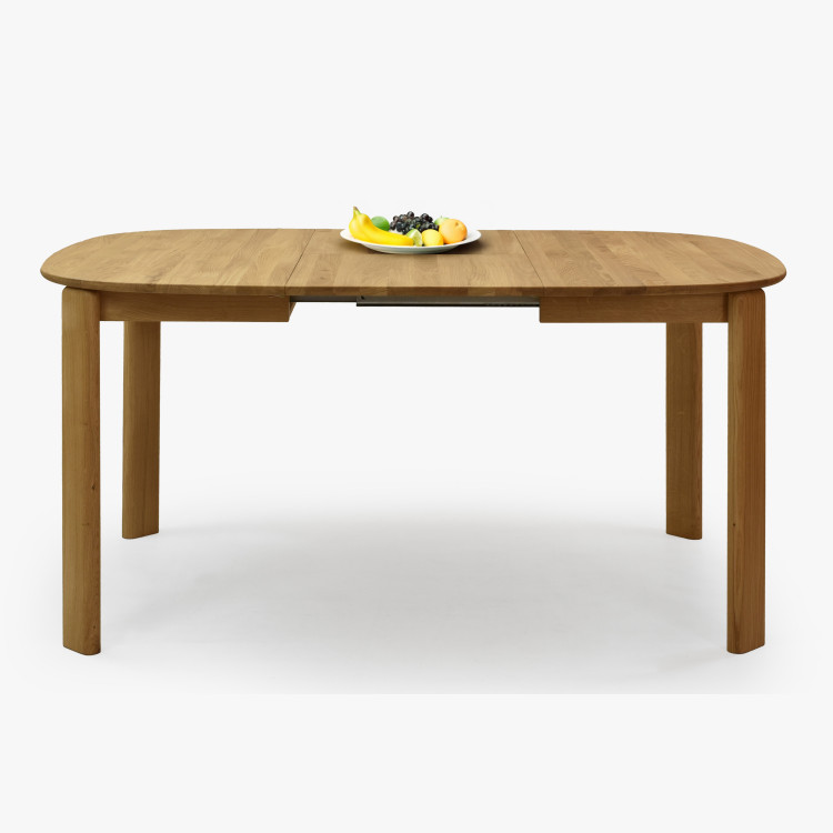 Rozkldací dřevěný jídelní stůl 110-160 cm