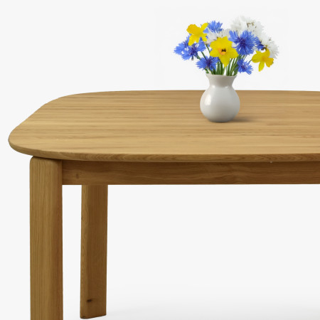 Rozkldací dřevěný jídelní stůl 110-160 cm