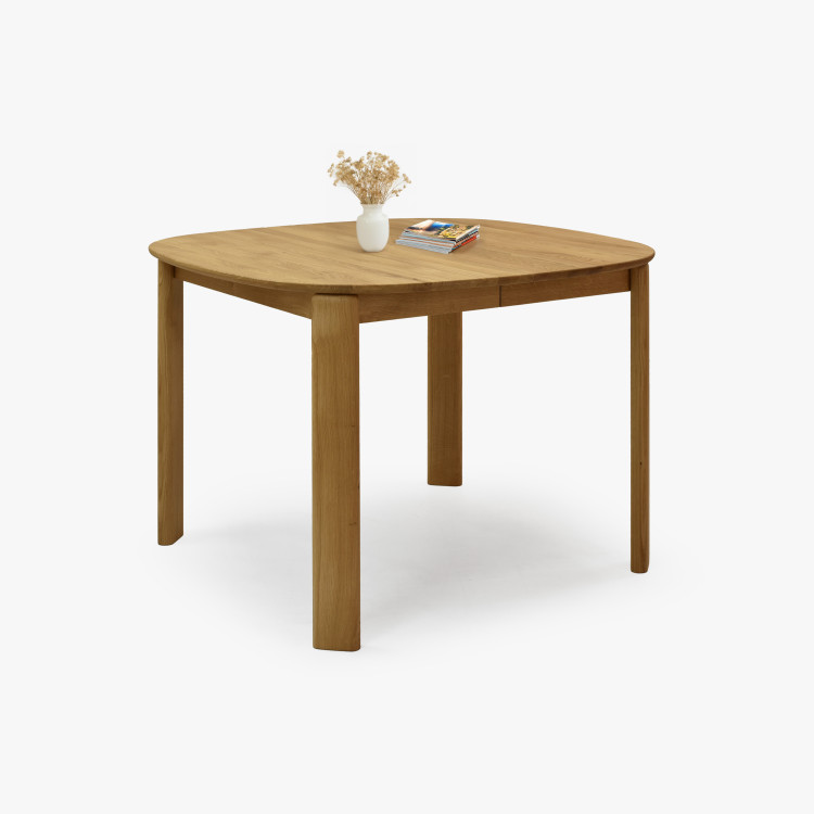 Rozkldací dřevěný jídelní stůl 110-160 cm