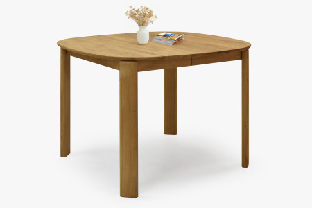 Rozkldací dřevěný jídelní stůl 110-160 cm