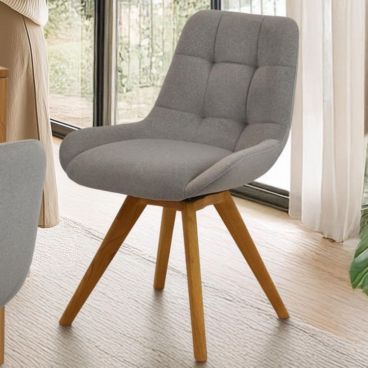 Pohodlná jídelní židle , šedé čalunění