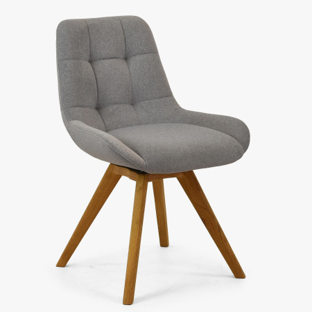 Pohodlná jídelní židle , šedé čalunění