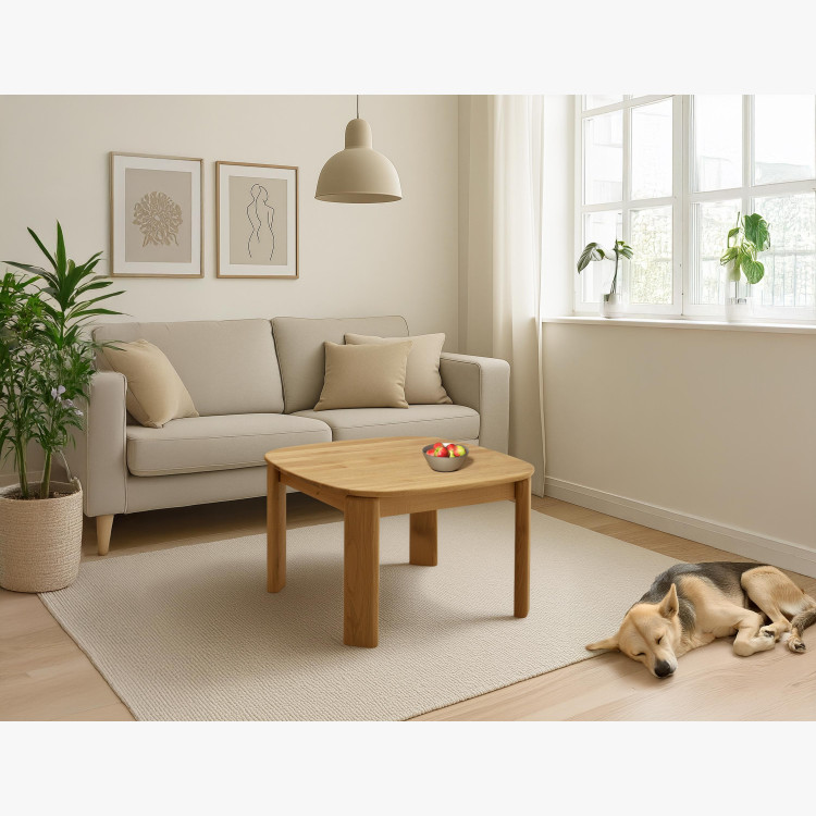 Dubový konferenční stolek 75 x 75 cm