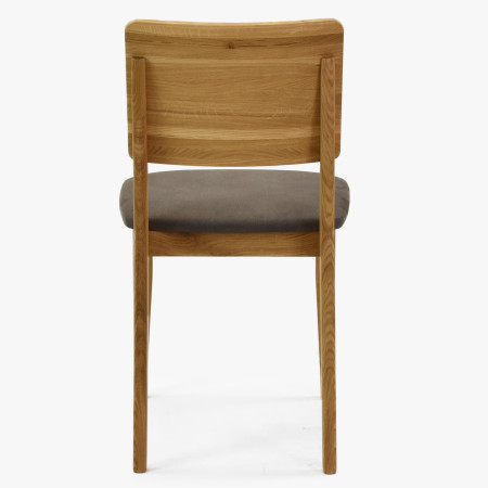 Dubová jídelní židle s čalouněným sedakem